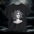 Medusa Graphic Tee: Hand-Drawn Gothic Fantasy Unisex Shirt
