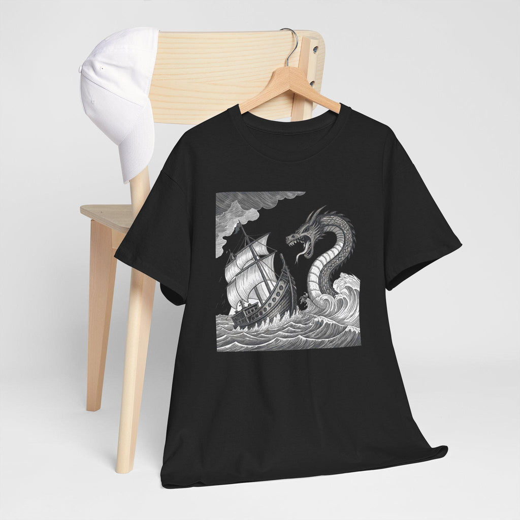 Sea Serpent Graphic Tee: Mythical Ocean Adventure Shirt