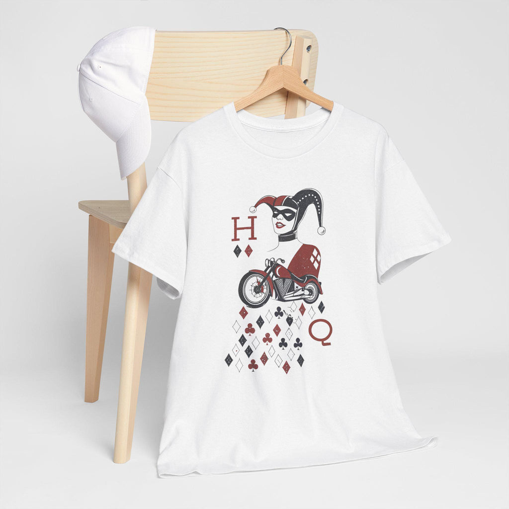 Harlequin Jester Graphic Tee: Vintage Circus Clown Top