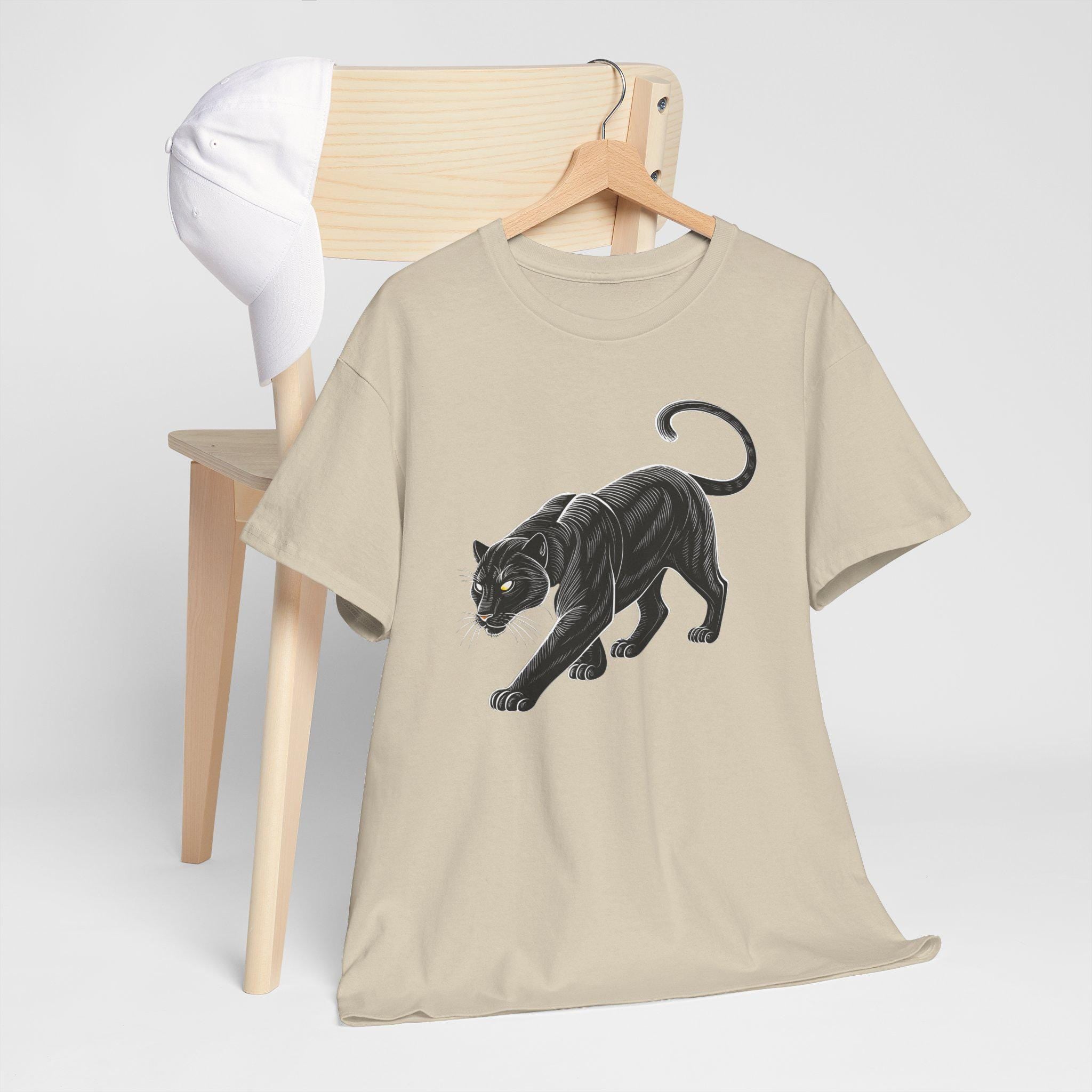 Mystical Black Panther Graphic Tee: Fantasy Print Unisex T-Shirt