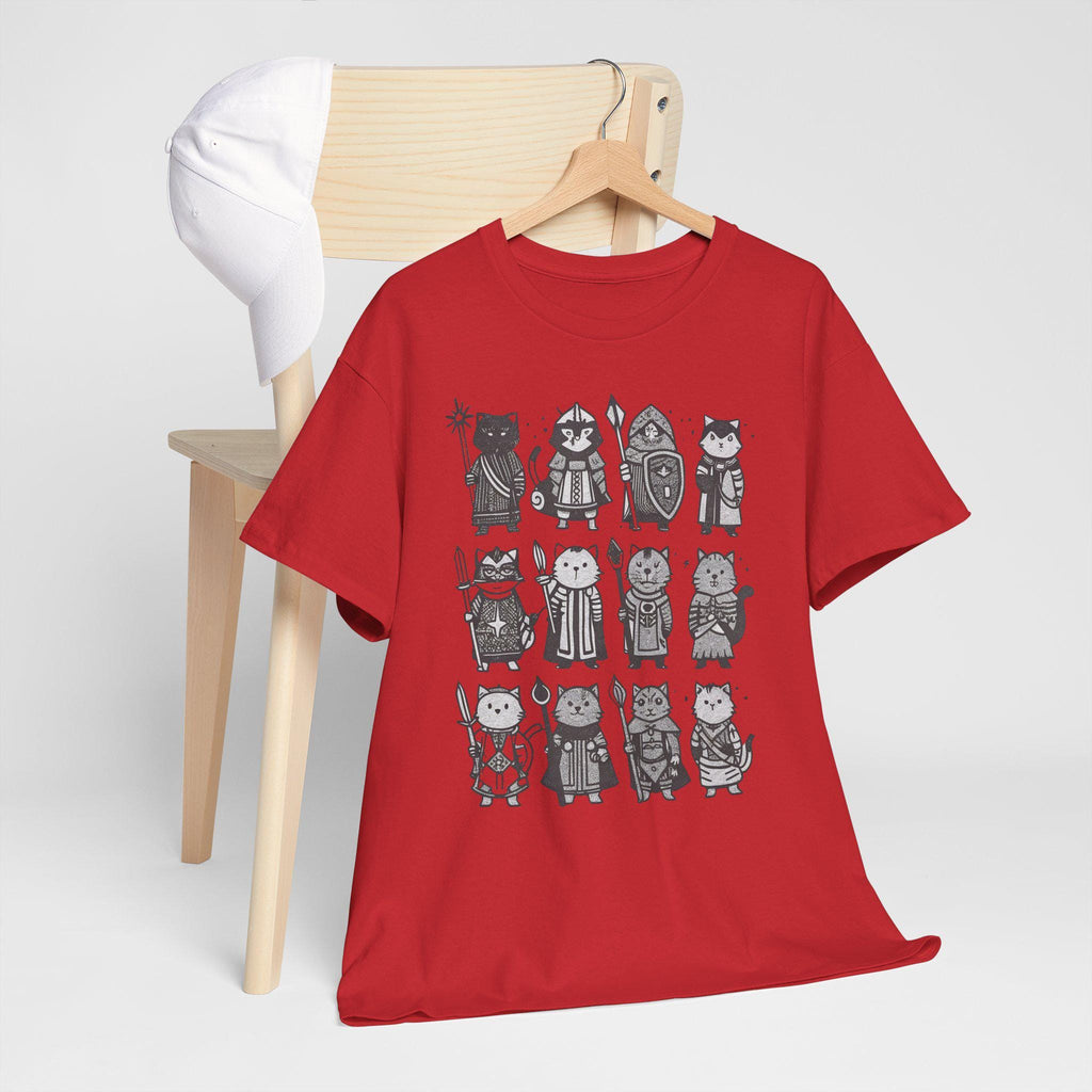 Medieval Cats T-Shirt: Fantasy Renaissance Cat Lover Tee