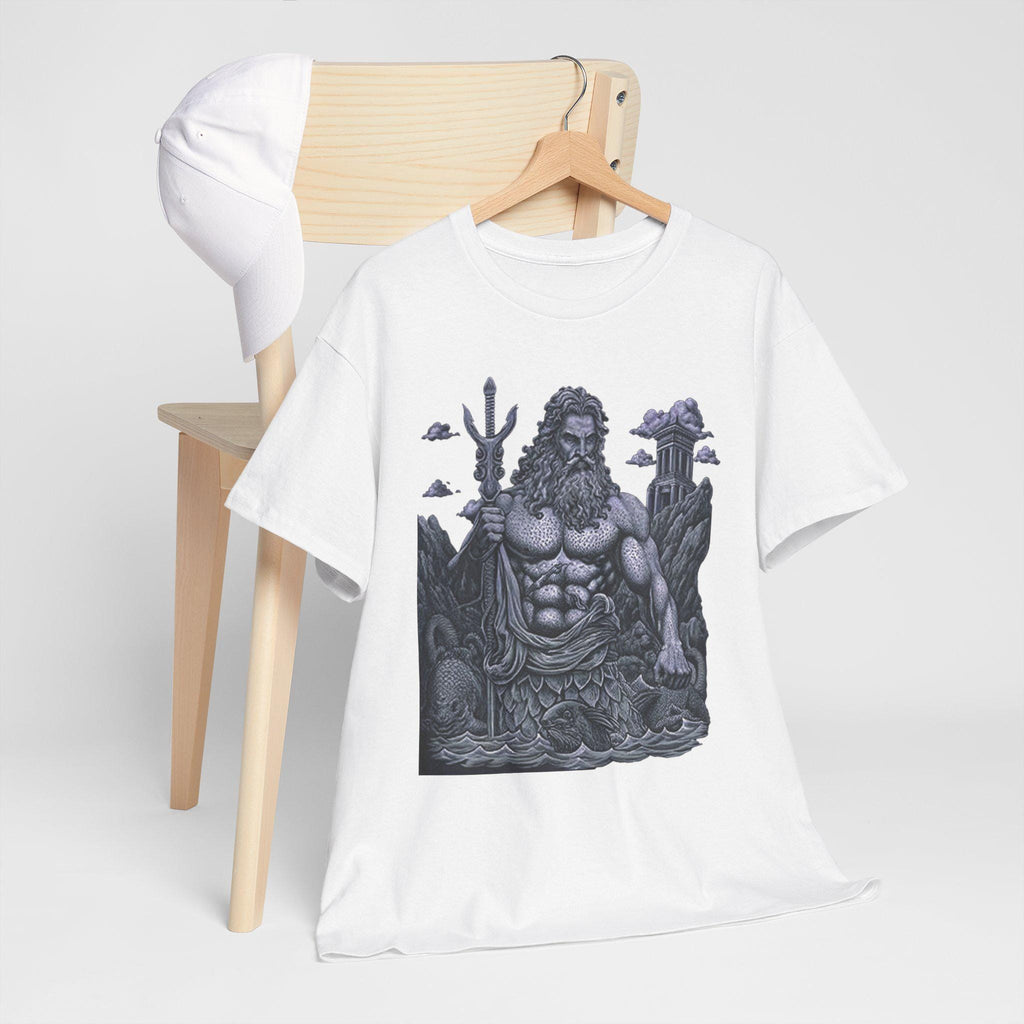 Poseidon Graphic Tee: Greek Mythology Ocean God T-Shirt