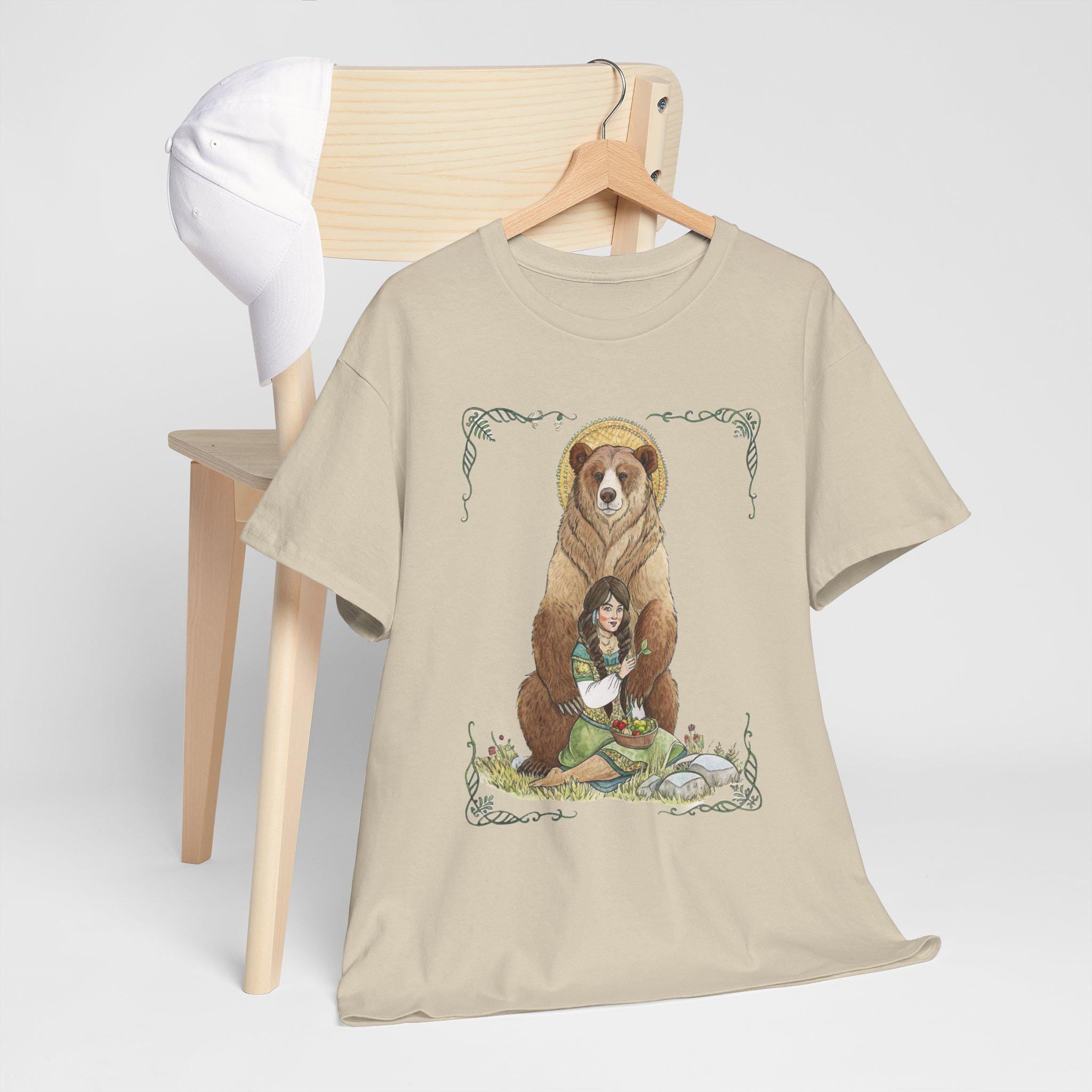 Artio Bear Goddess T-Shirt: Mythical Fantasy Graphic Tee