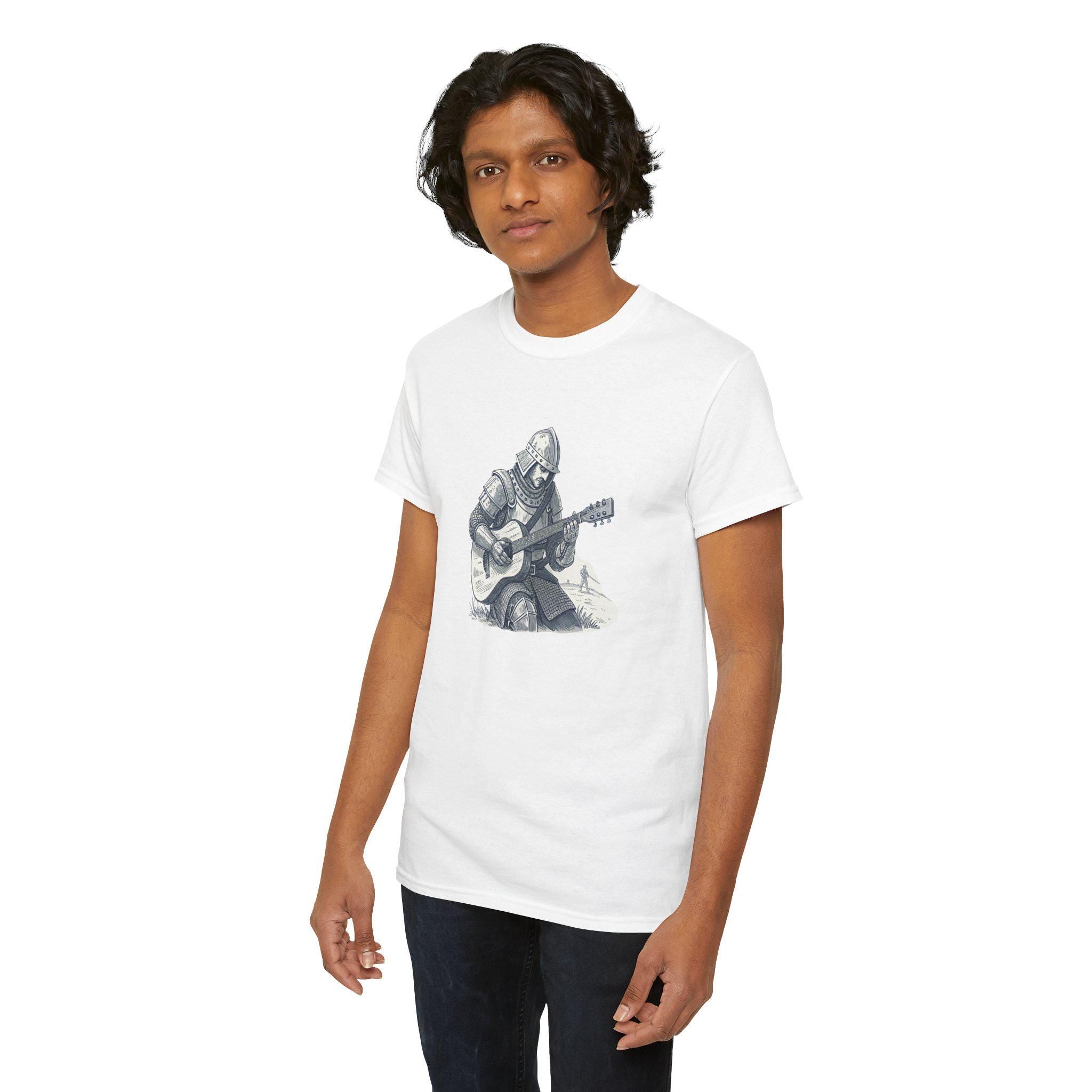 Musical Knight T-Shirt: Medieval Music Lover Gift