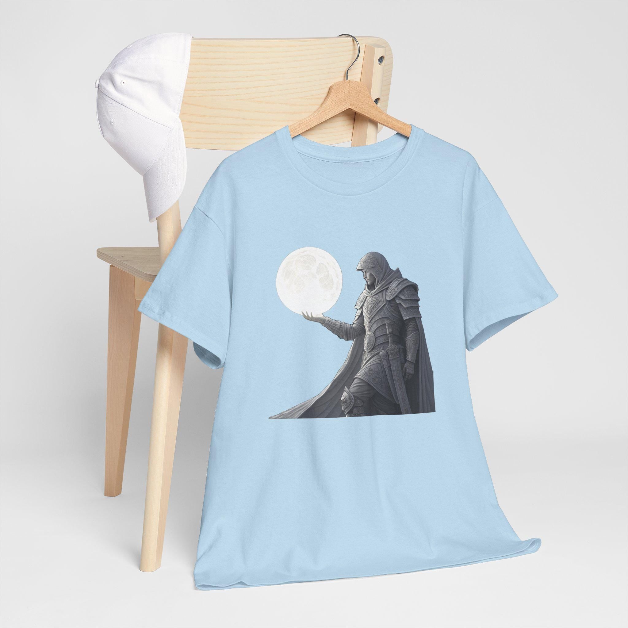 Medieval Knight Moon Graphic Tee: Fantasy Ren Faire T-Shirt