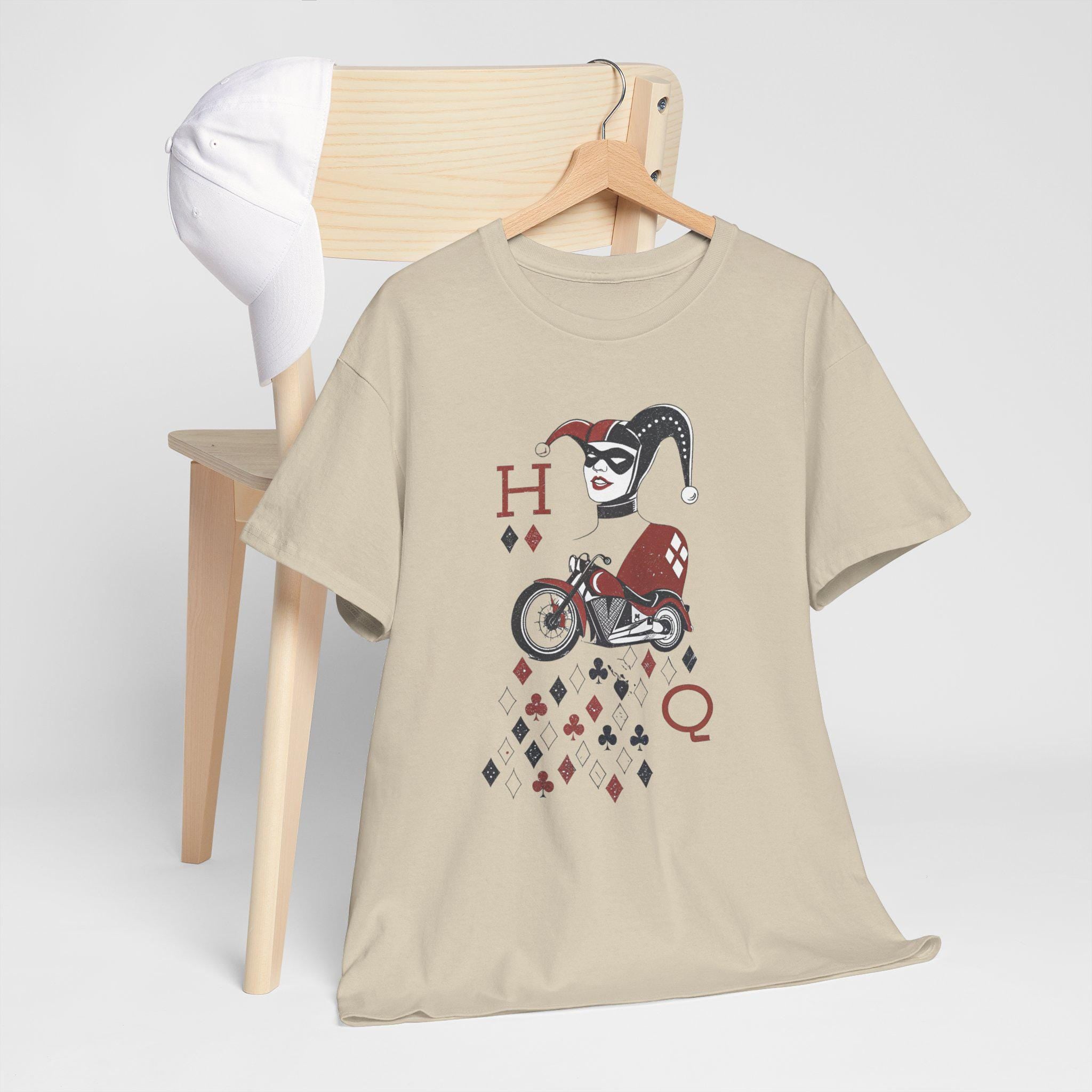 Harlequin Jester Graphic Tee: Vintage Circus Clown Top