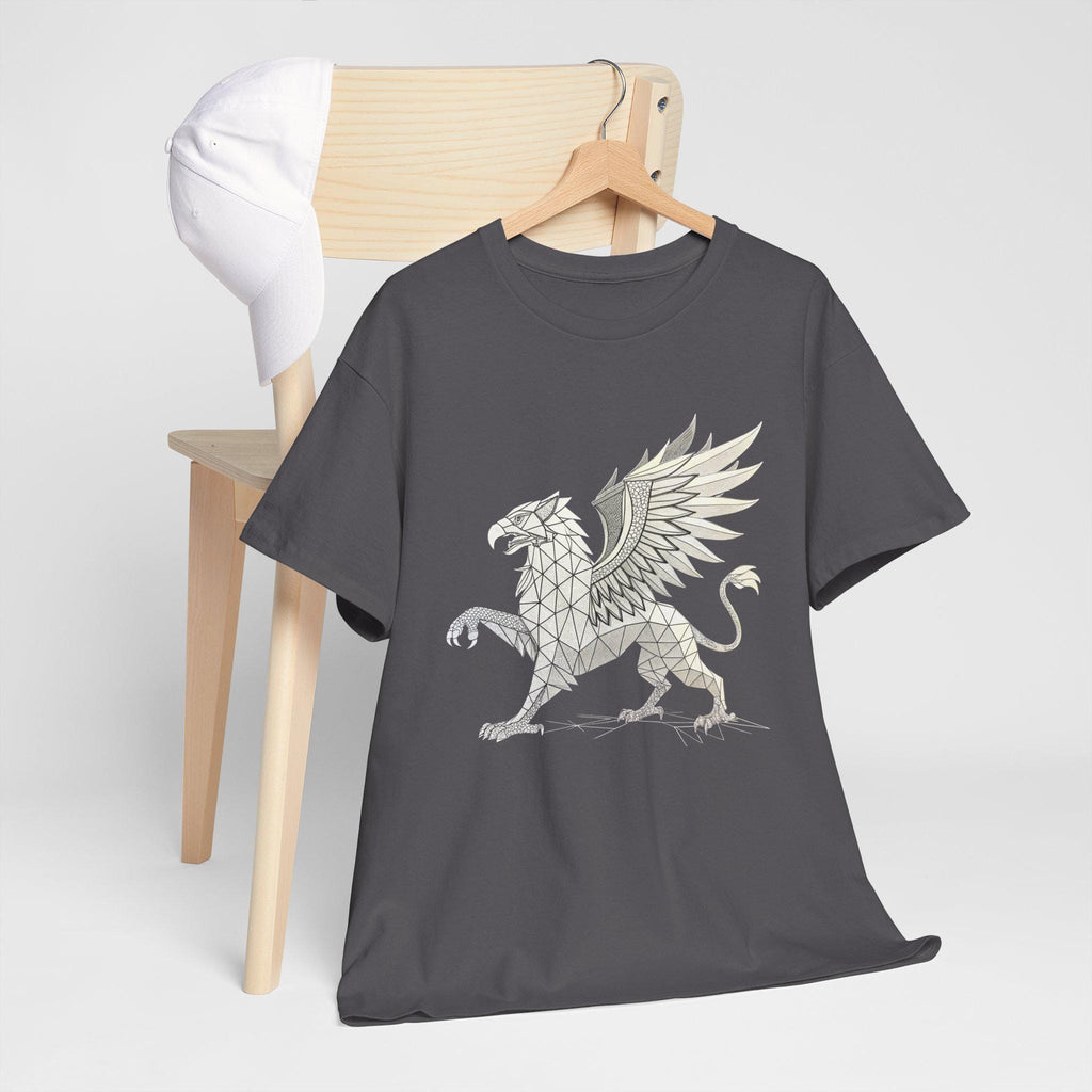 Griffin Graphic Tee: Medieval Fantasy Cotton Shirt