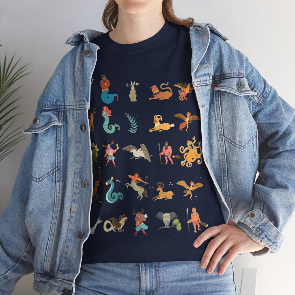 Mythical Creatures T-Shirt: Fantasy Castlecore Graphic Tee