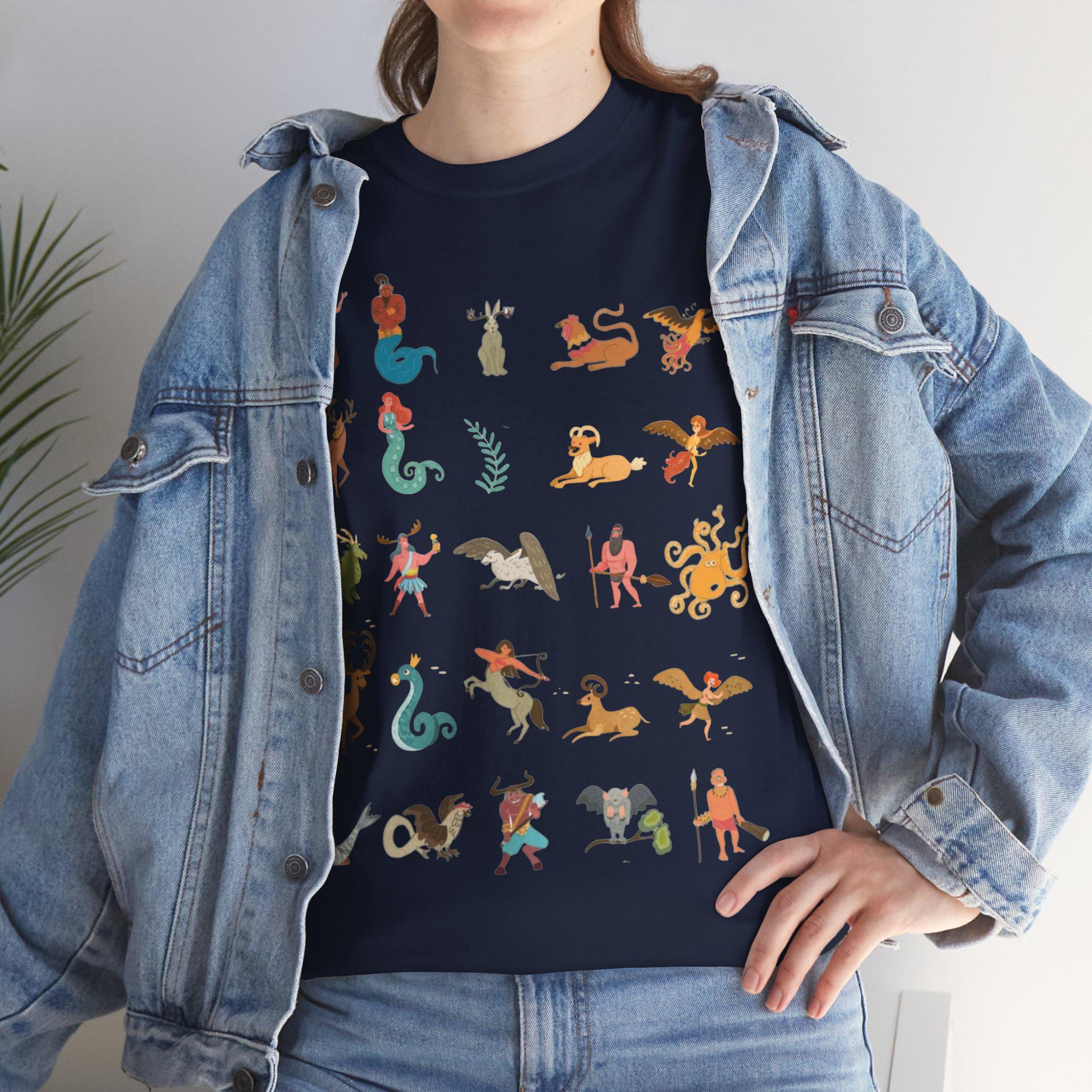 Mythical Creatures T-Shirt: Fantasy Castlecore Graphic Tee