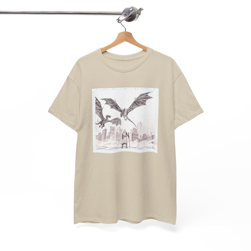 Game of Thrones Graphic Tee: King's Landing Fire Dragon Shirt