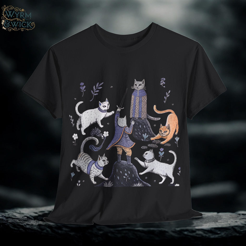 Castlecore Medieval Cat T-Shirt: Mythical Kingdom Unisex Tee