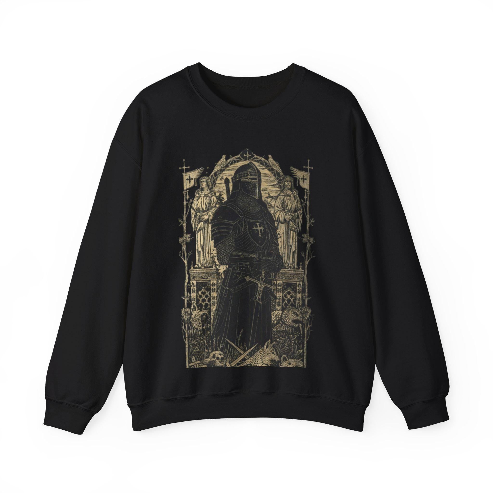 Black Knight Medieval Castlecore Sweatshirt