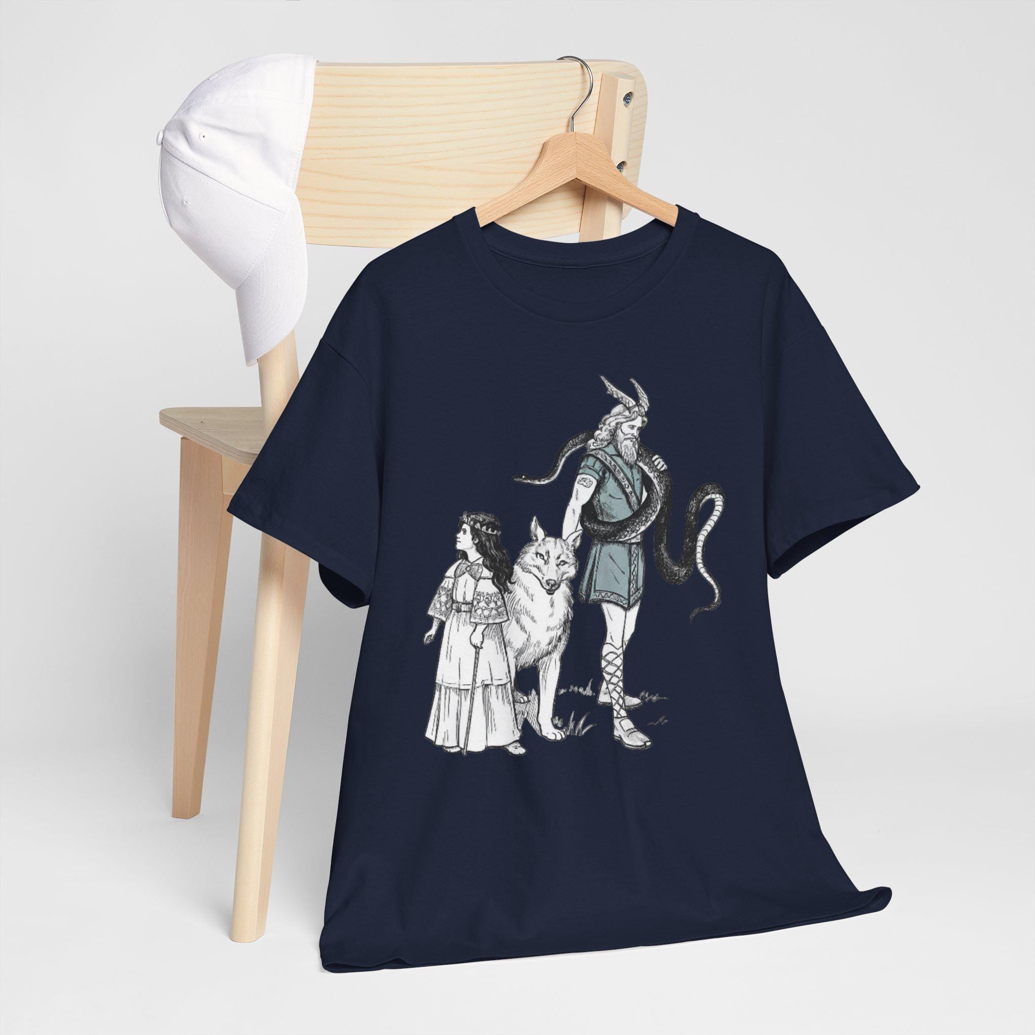 Loki Family Graphic Tee, Norse Mythology Shirt