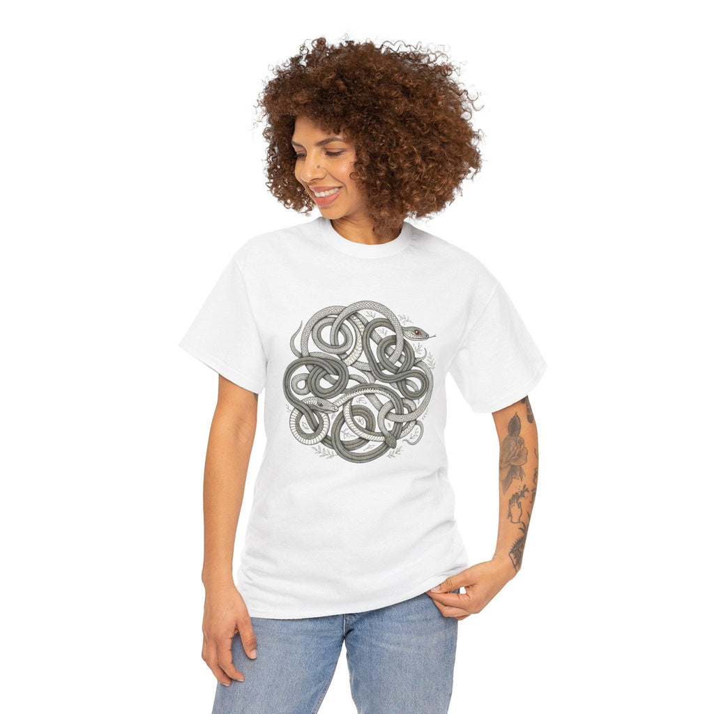 Fantasy Snakes Graphic Tee: Mystical Serpent Unisex Shirt