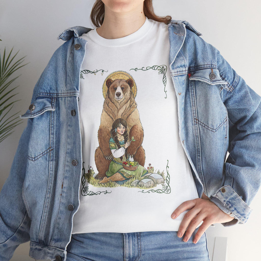 Artio Bear Goddess T-Shirt: Mythical Fantasy Graphic Tee