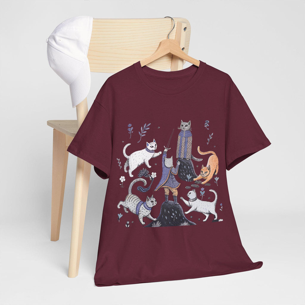 Castlecore Medieval Cat T-Shirt: Mythical Kingdom Unisex Tee