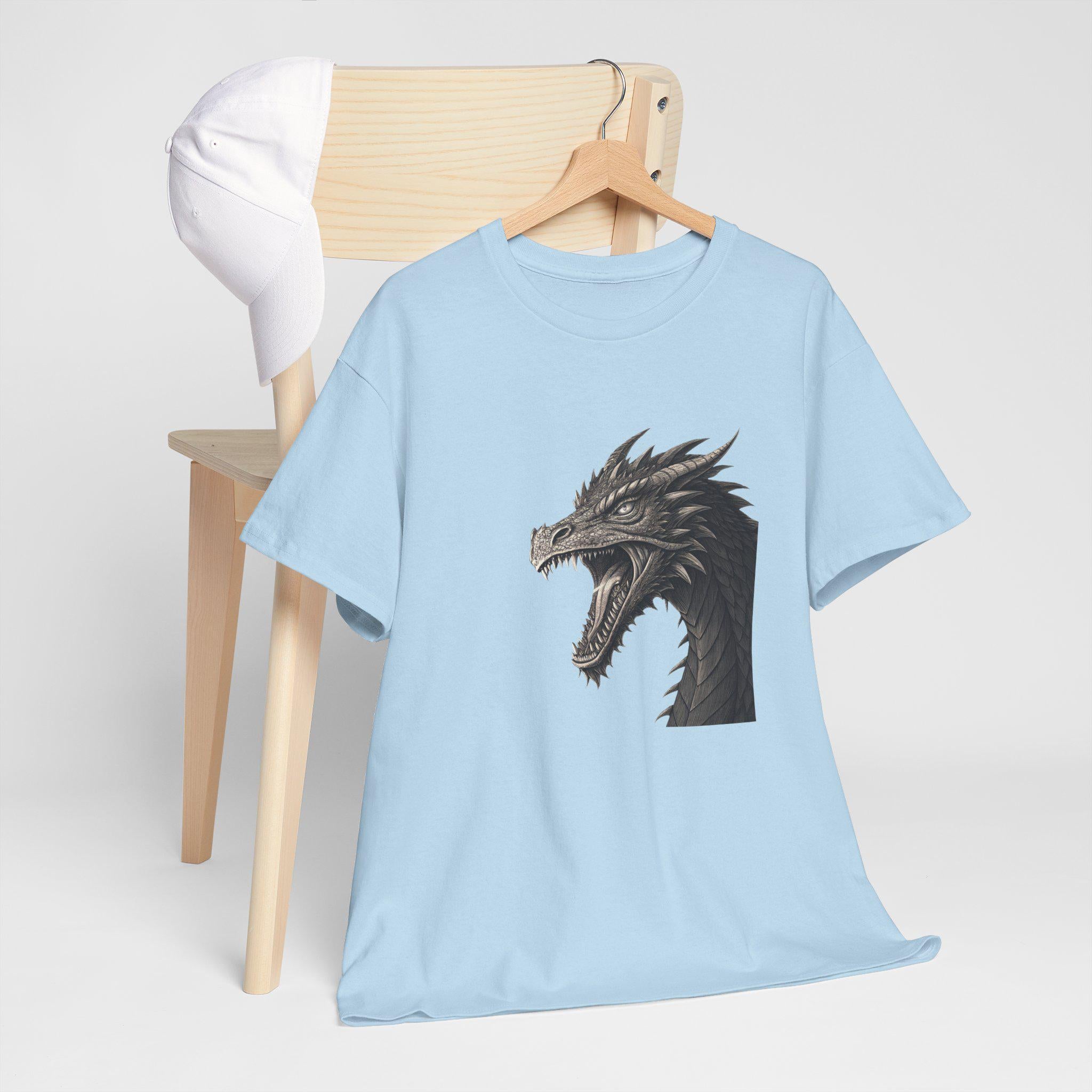 Dragon Graphic Tee: Unisex Cotton Mythical Beast Shirt
