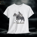 Undead Knight & Horse Graphic Tee: Fantasy Gothic T-Shirt