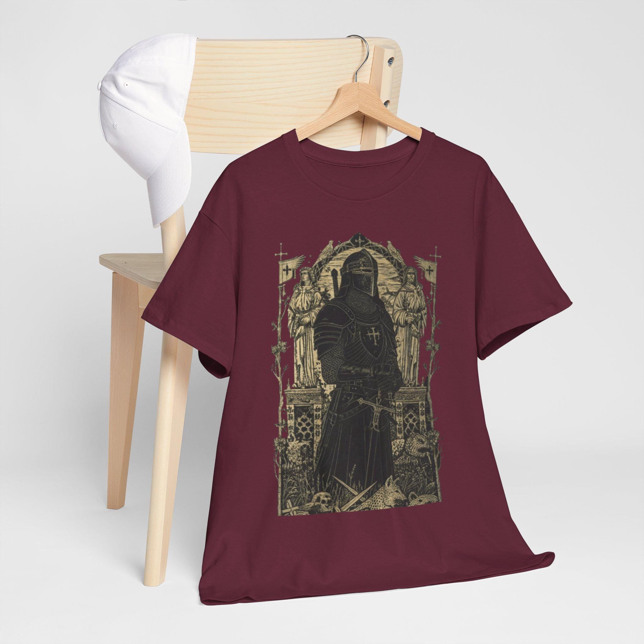 Knight Castlecore T-Shirt: Dark Gothic Medieval Fantasy Tee