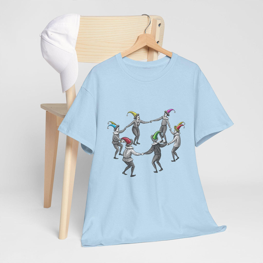 Jesters Party Graphic Tee: Fantasy Medieval Cotton Shirt