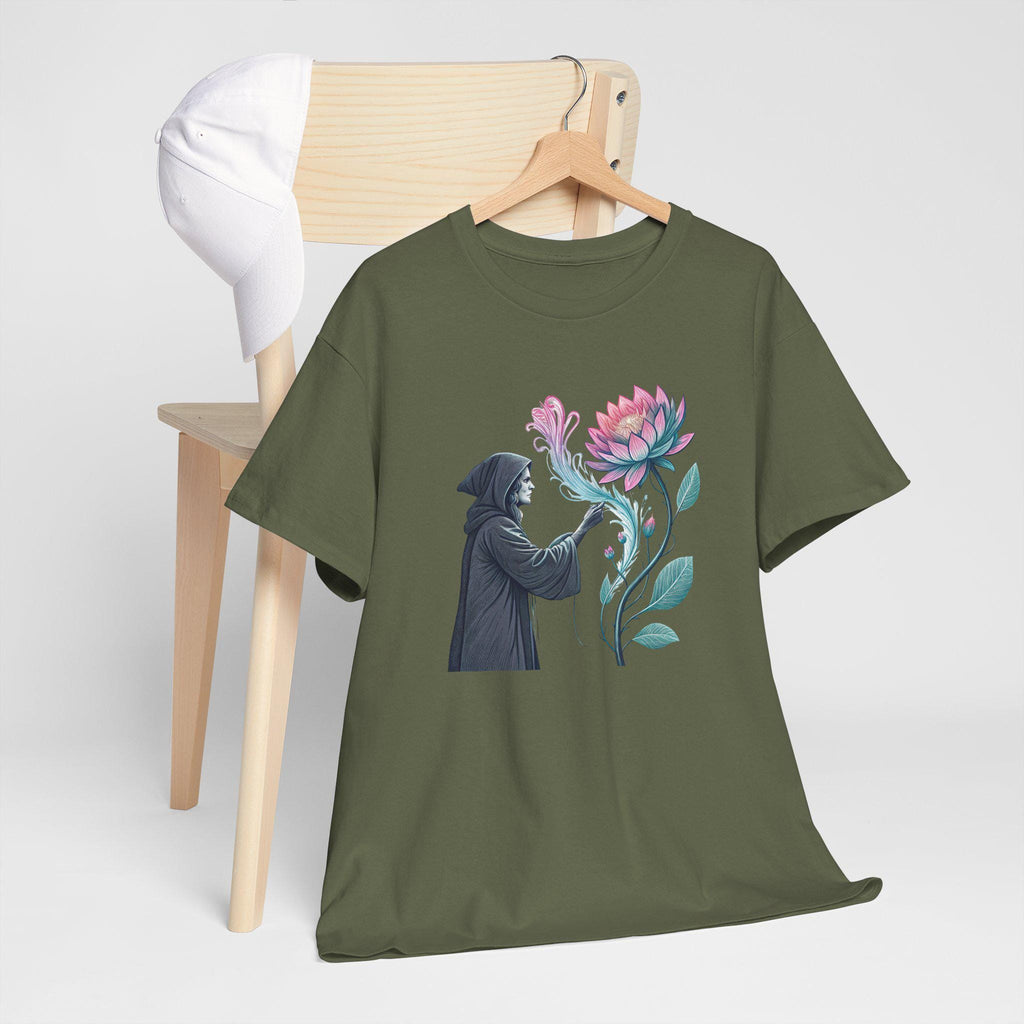 Witches Bloom Graphic Tee: Halloween Mystical Cotton T-Shirt