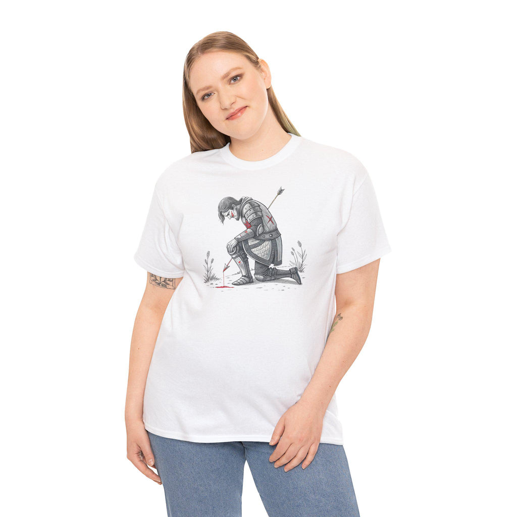 Fantasy Knight Arrow Tee: Medieval Graphic T-Shirt