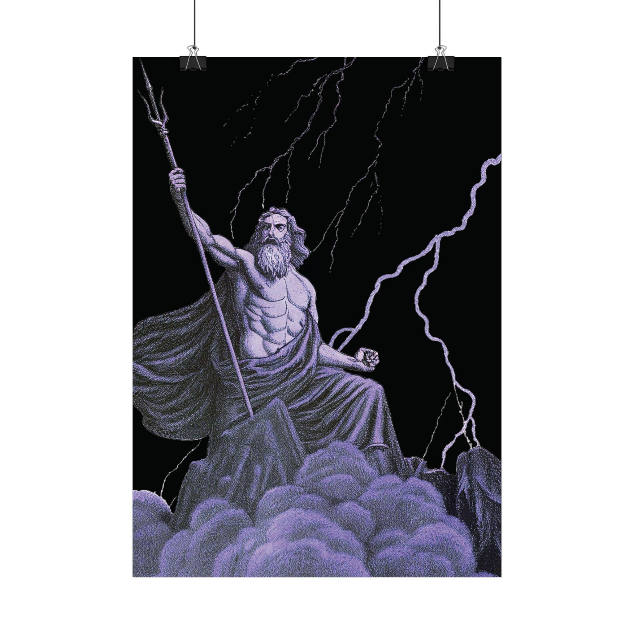 Zeus Greek Mythology Poster: Museum Grade Art Print