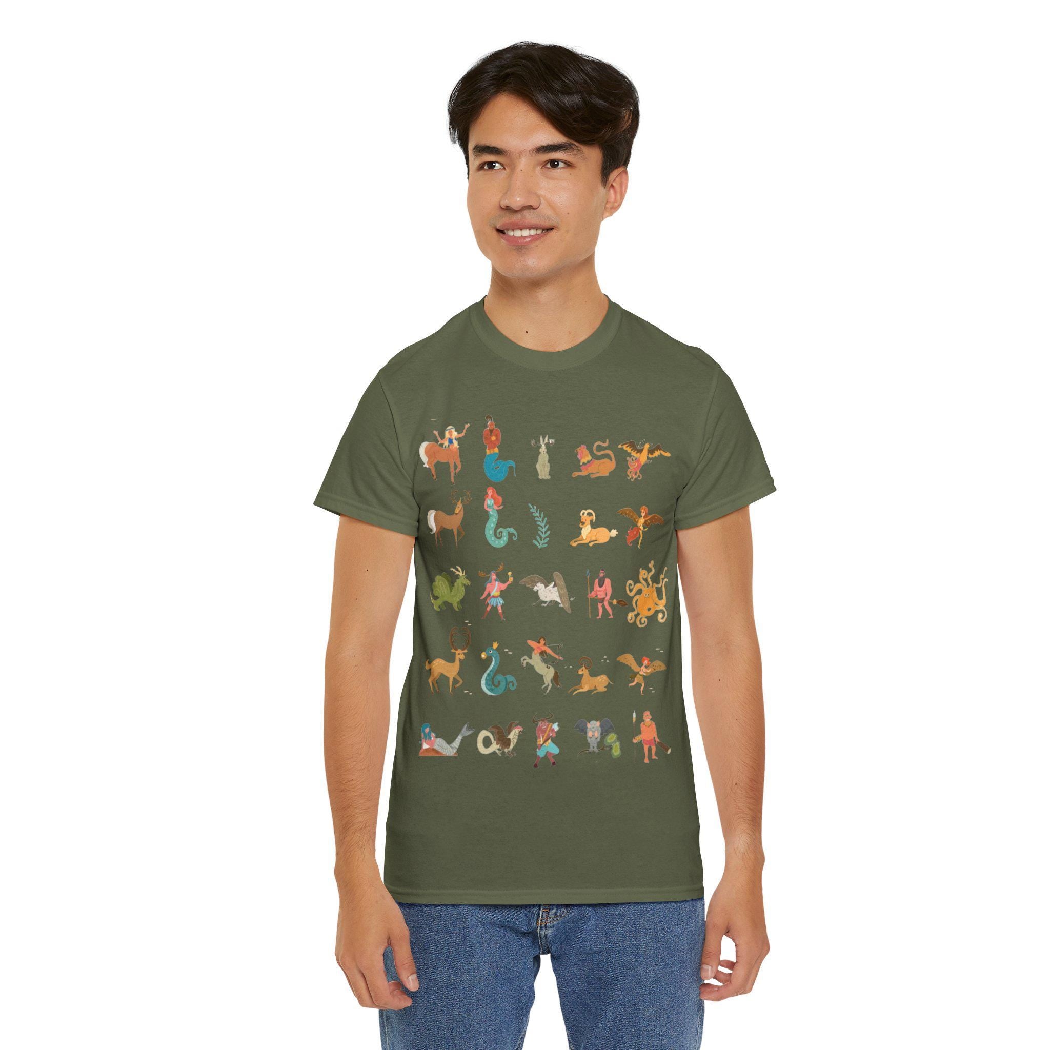 Mythical Creatures T-Shirt: Fantasy Castlecore Graphic Tee