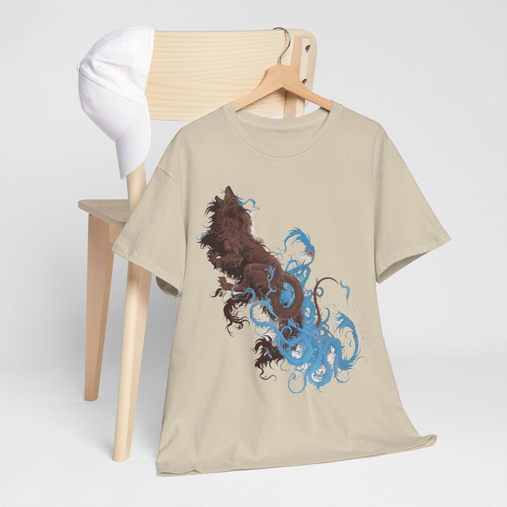 Blue Venom Mythical Bear Graphic Tee - Fantasy Unisex Cotton Shirt