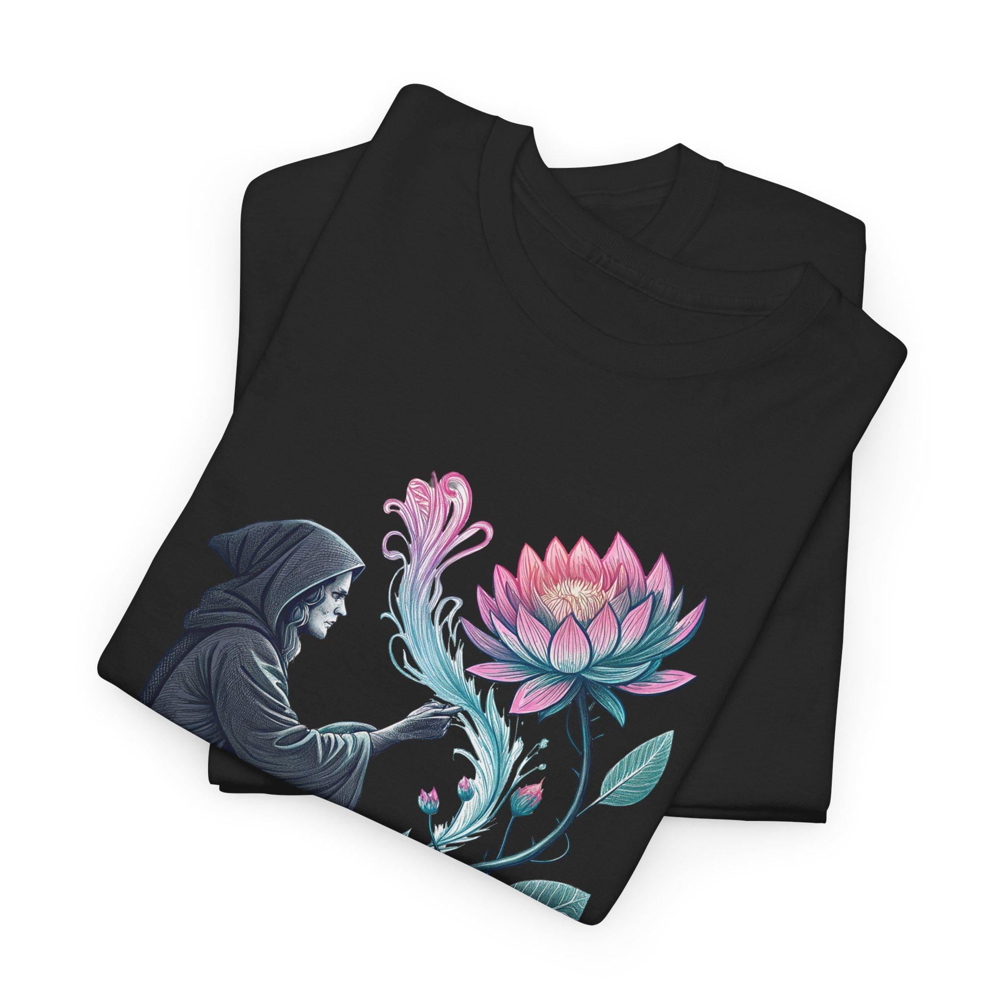 Witches Bloom Graphic Tee: Halloween Mystical Cotton T-Shirt