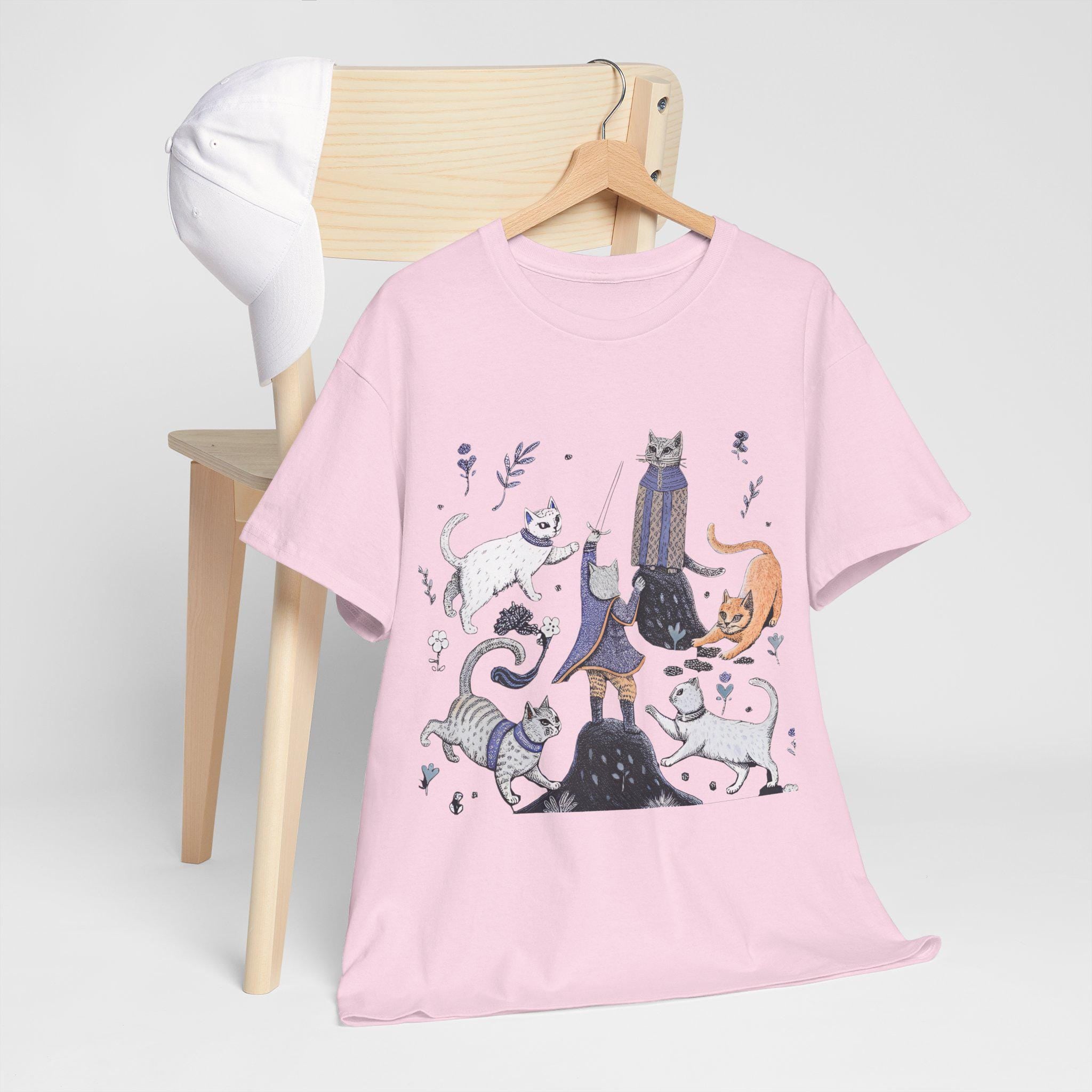 Castlecore Medieval Cat T-Shirt: Mythical Kingdom Unisex Tee