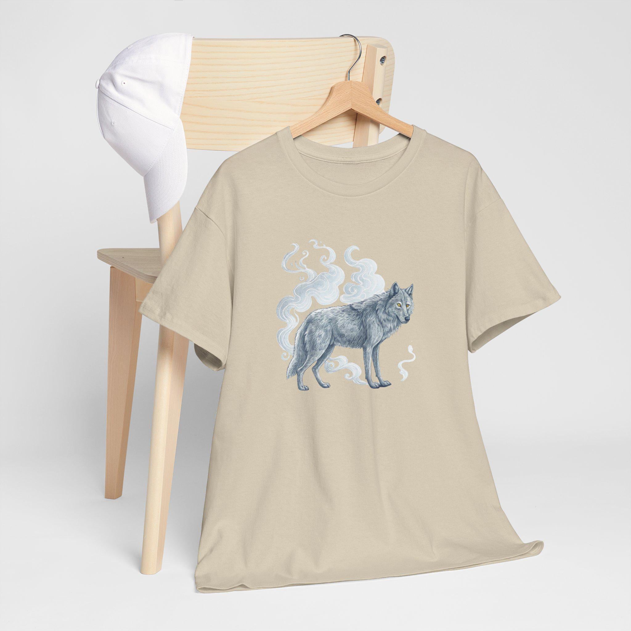 Ethereal Wolf Graphic T-Shirt: Mystical Fantasy Tee