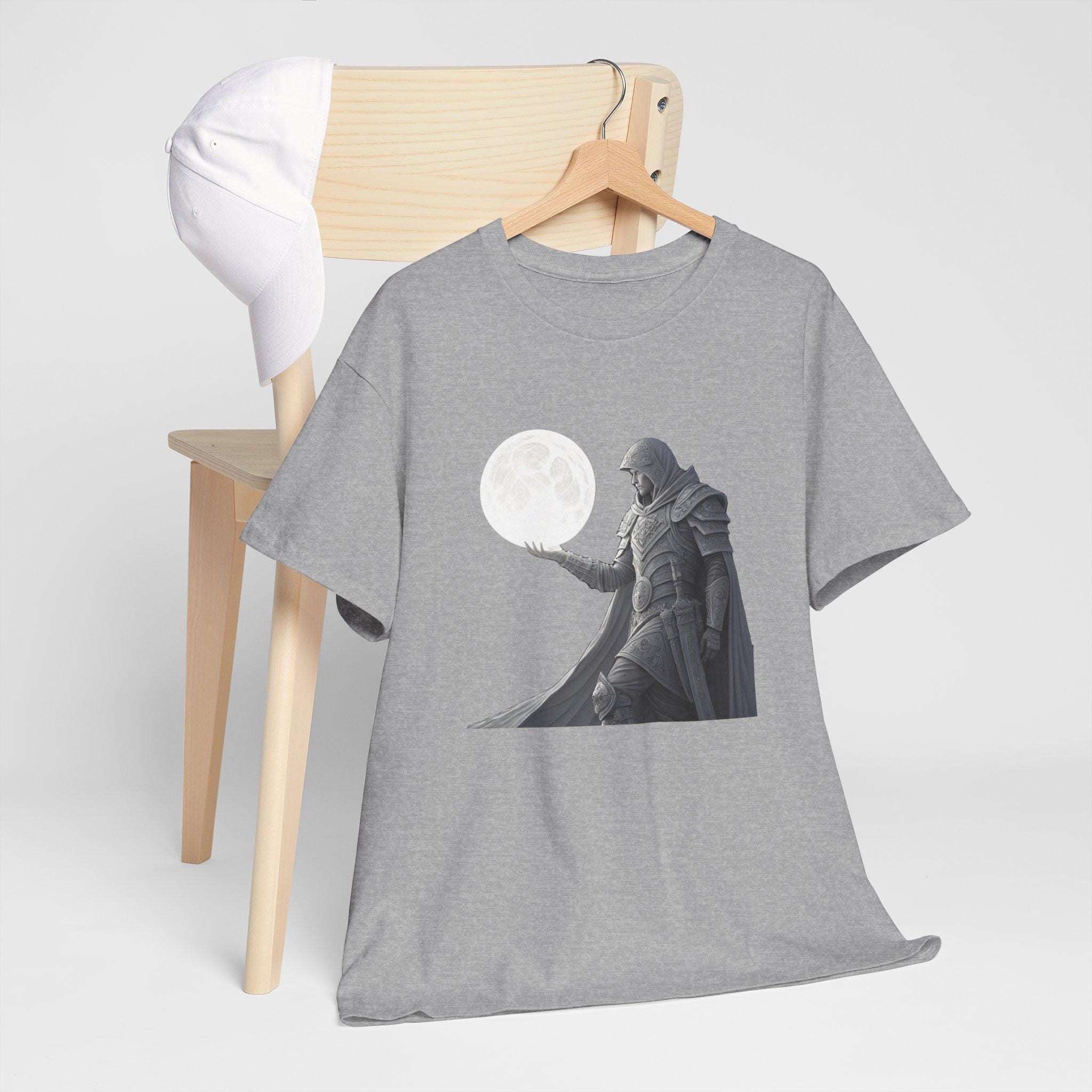 Medieval Knight Moon Graphic Tee: Fantasy Ren Faire T-Shirt