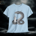 Medieval Dragon Graphic Tee: Hand-Drawn Fantasy T-Shirt