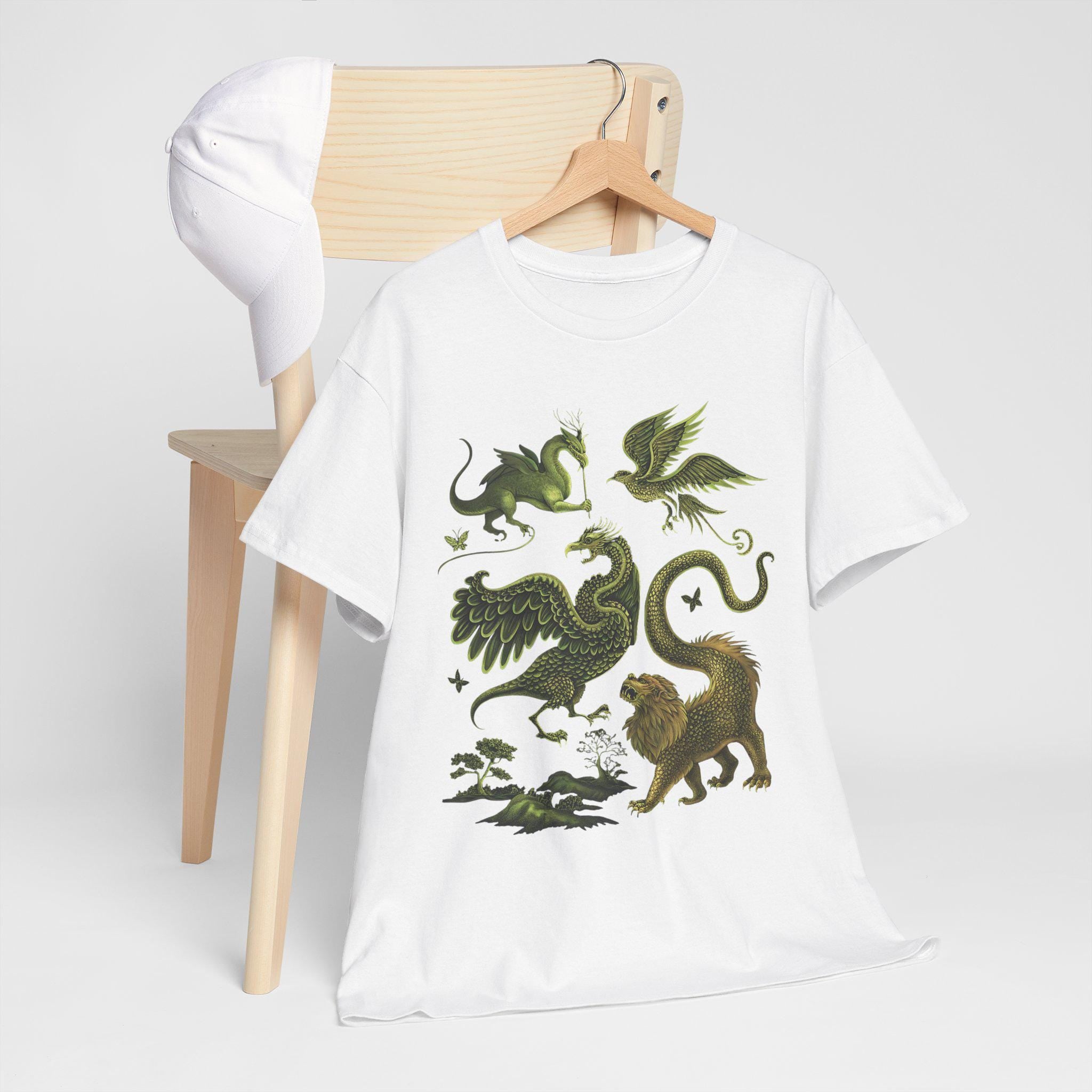 Castlecore Graphic T-Shirt: Medieval Fantasy, Mythical Creatures