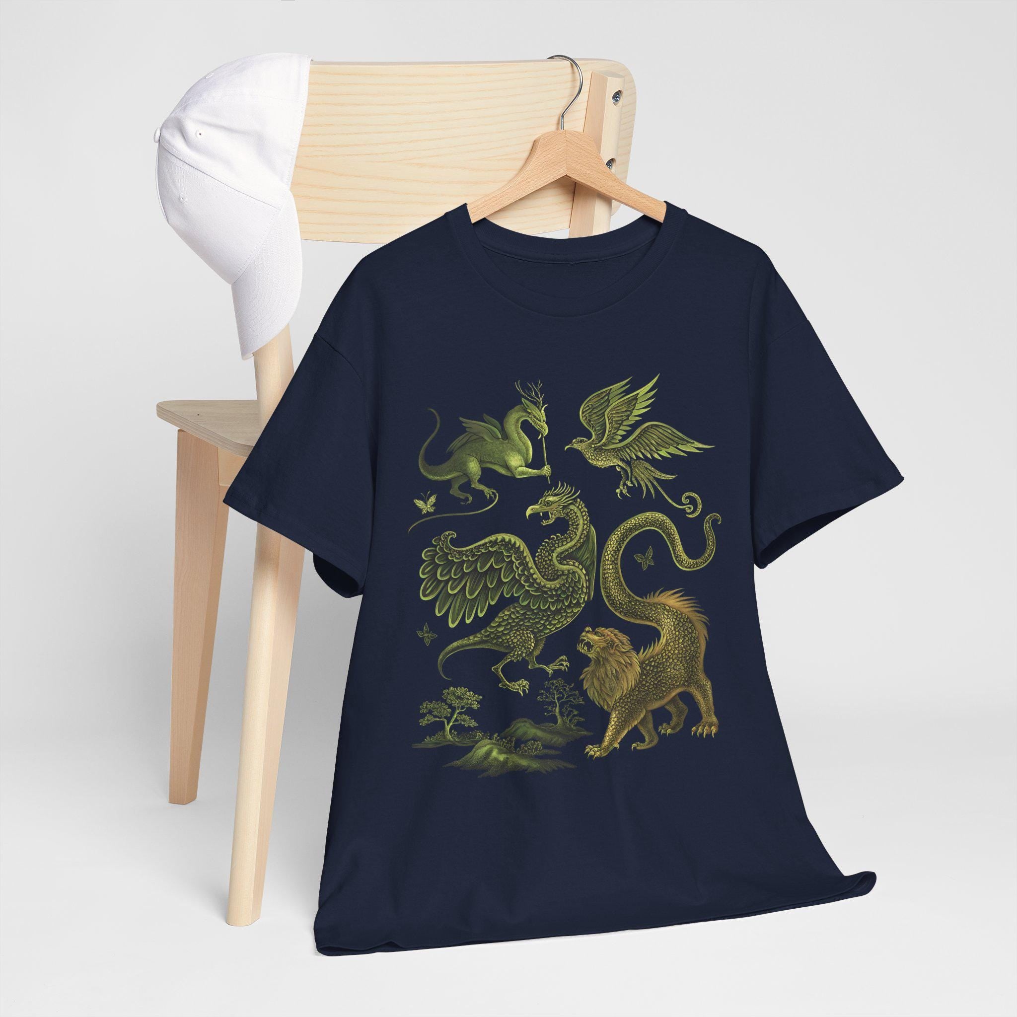 Castlecore Graphic T-Shirt: Medieval Fantasy, Mythical Creatures
