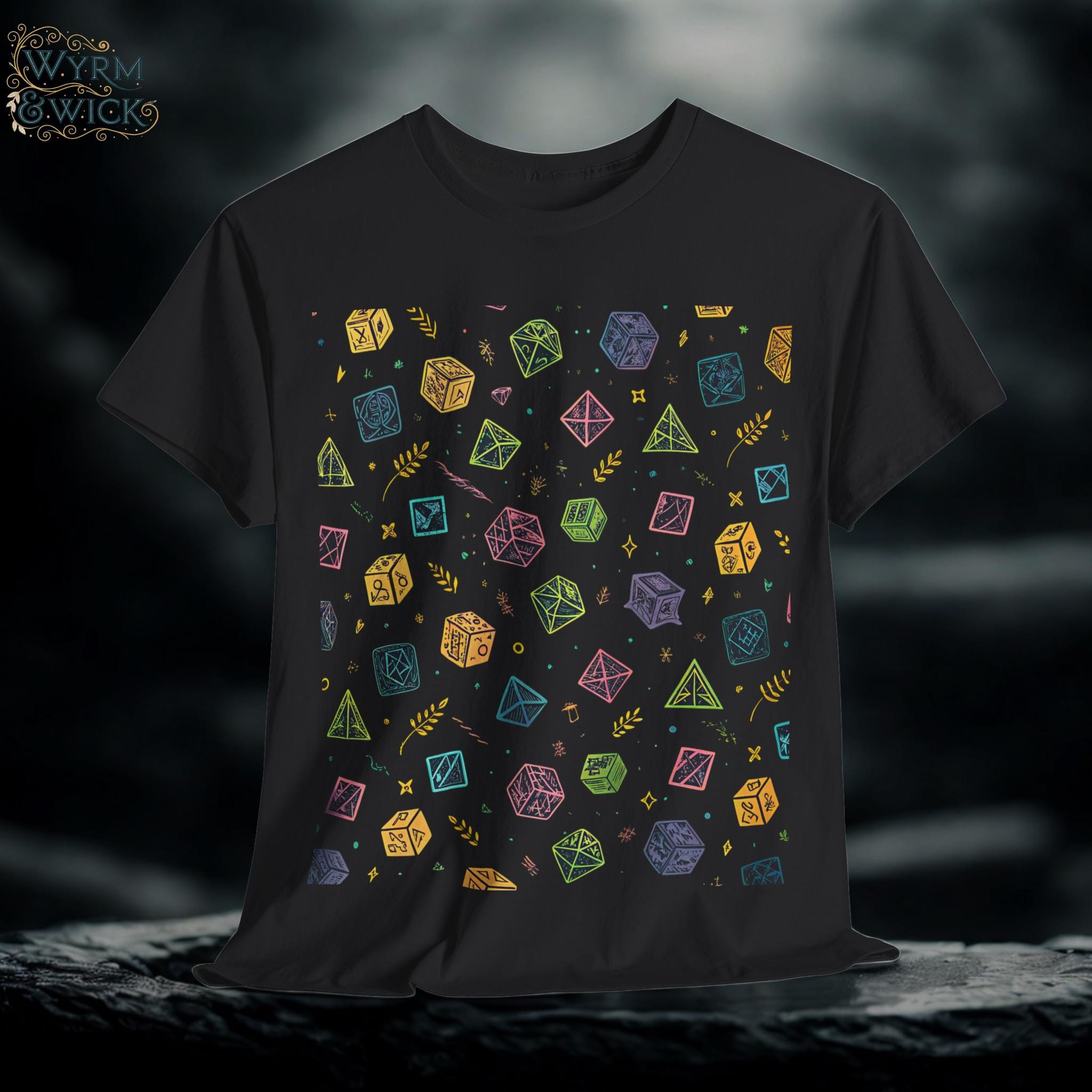 DnD Dice Graphic Tee: Unisex Gamer T-Shirt