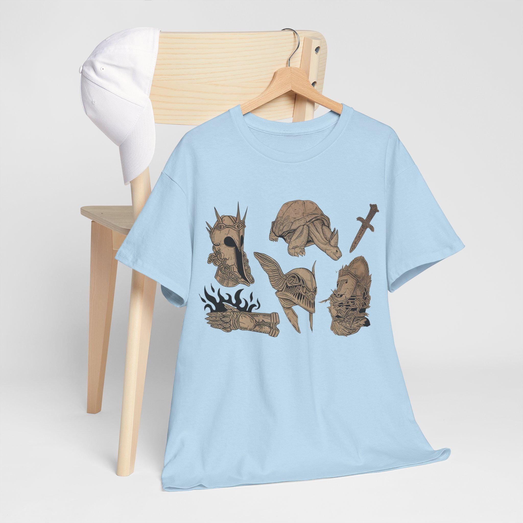 Elden Ring Graphic Tee: Hand-Drawn Castlecore Medieval Shirt