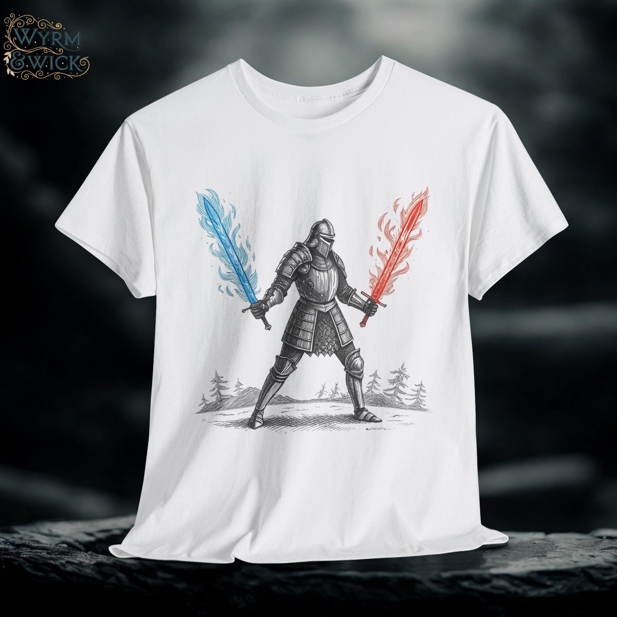 Medieval Gothic Graphic Tee: Rellana Fantasy T-Shirt