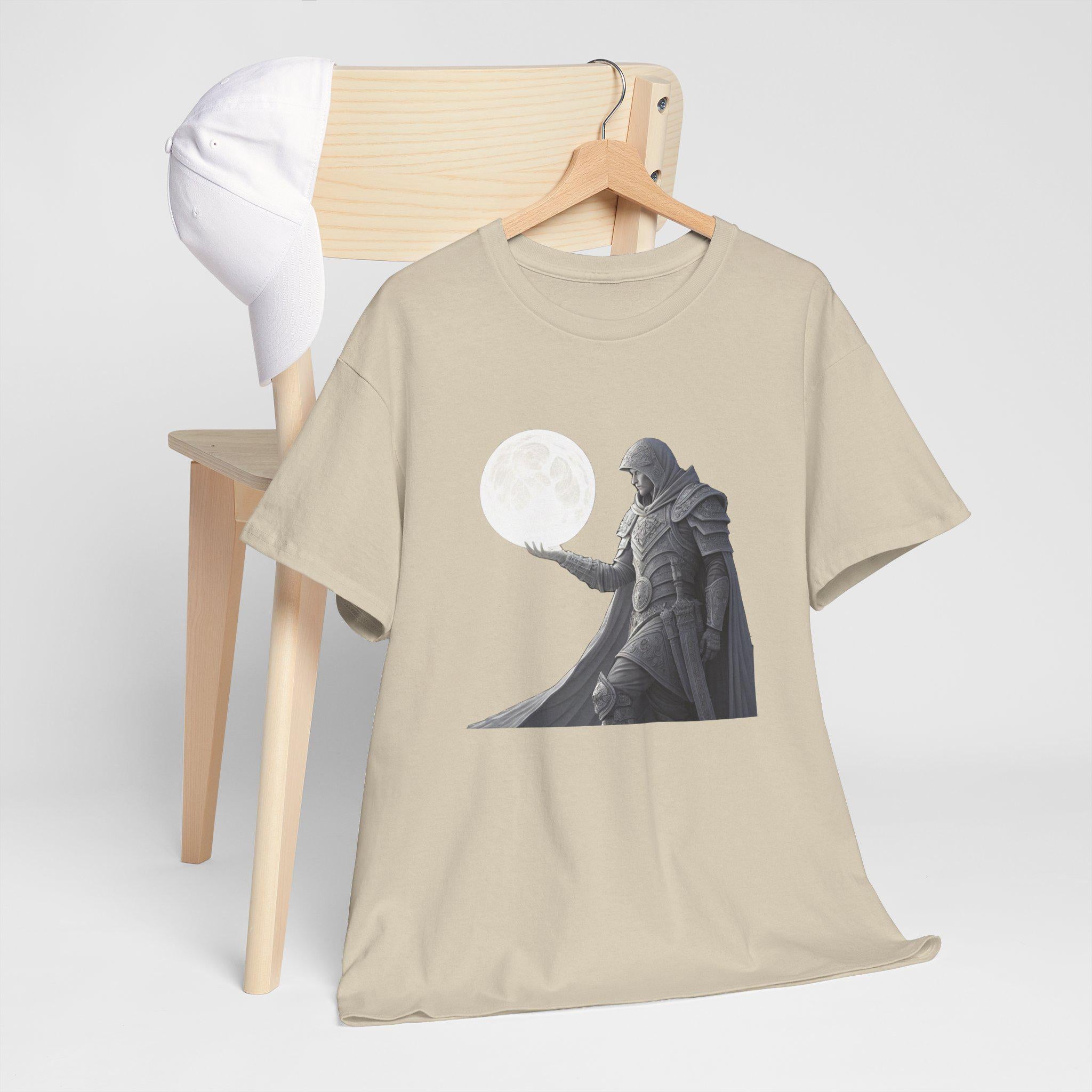 Medieval Knight Moon Graphic Tee: Fantasy Ren Faire T-Shirt