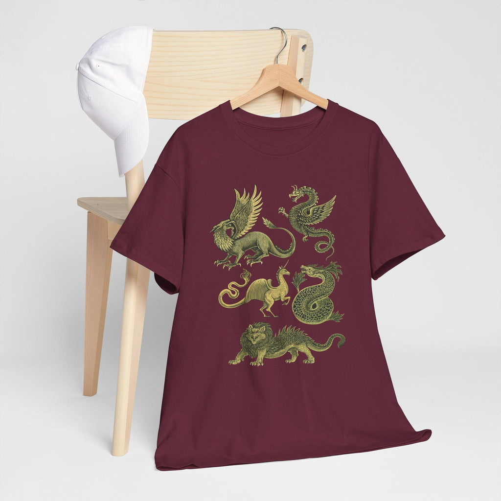 Fantasy Castlecore T-Shirt: Medieval Mythical Creatures Graphic Tee