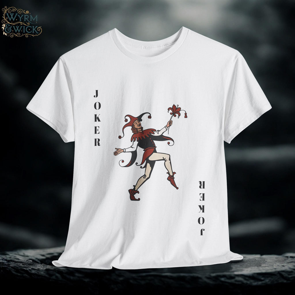Joker Jester Graphic Tee: Medieval Fantasy Castlecore Cotton Top