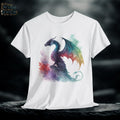 Watercolor Dragon T-Shirt: Fantasy Gamer Unisex Tee