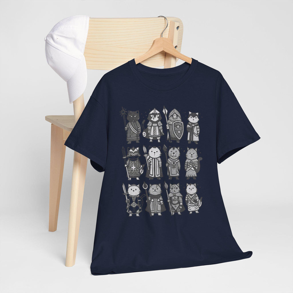 Medieval Cats T-Shirt: Fantasy Renaissance Cat Lover Tee