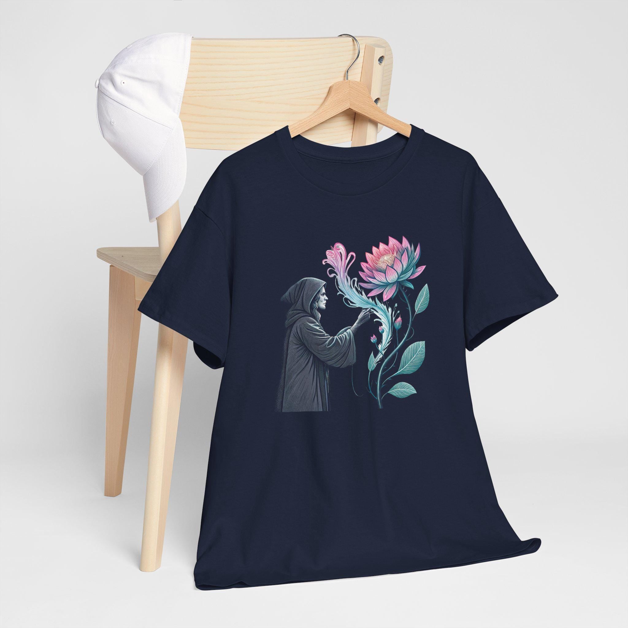 Witches Bloom Graphic Tee: Halloween Mystical Cotton T-Shirt