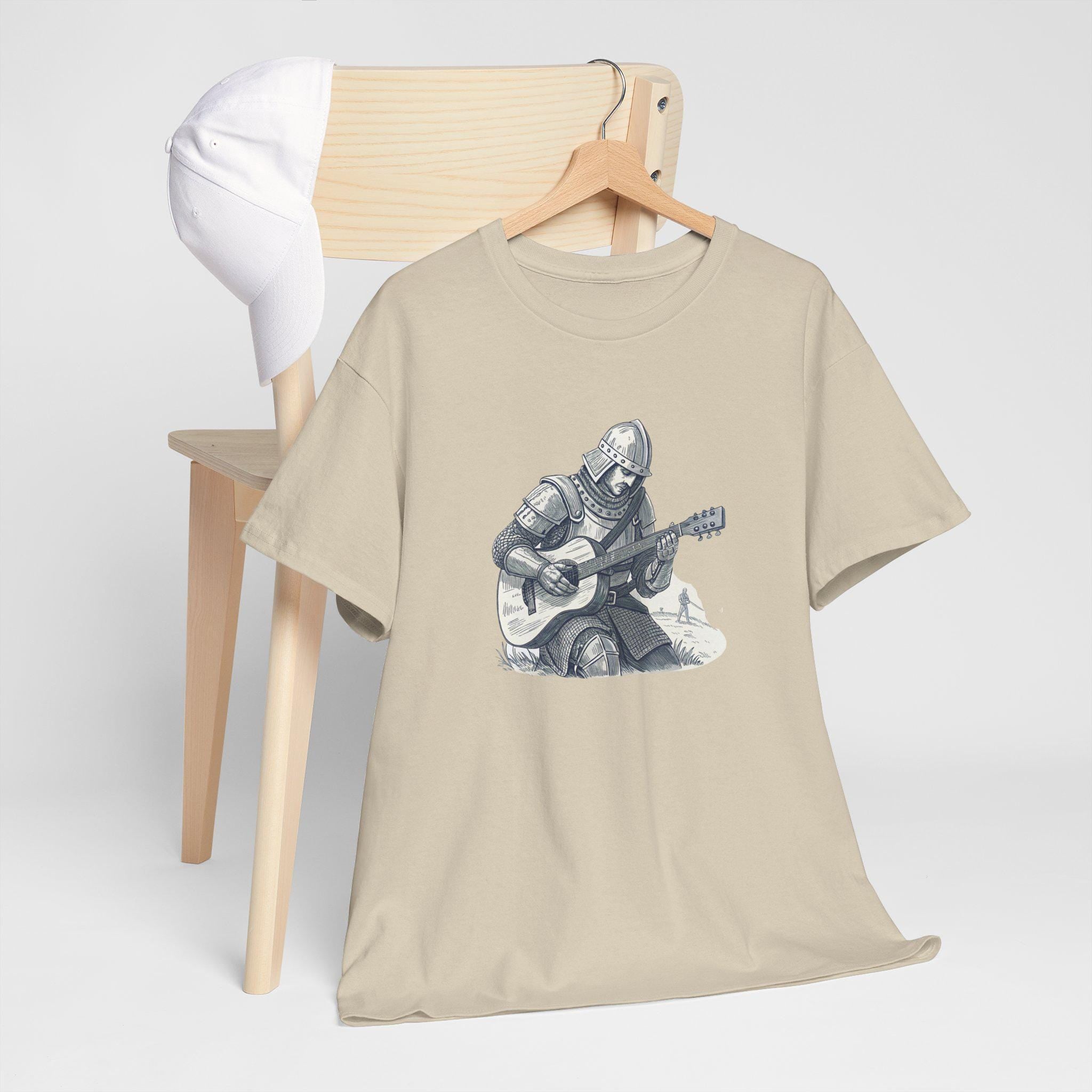 Musical Knight T-Shirt: Medieval Music Lover Gift