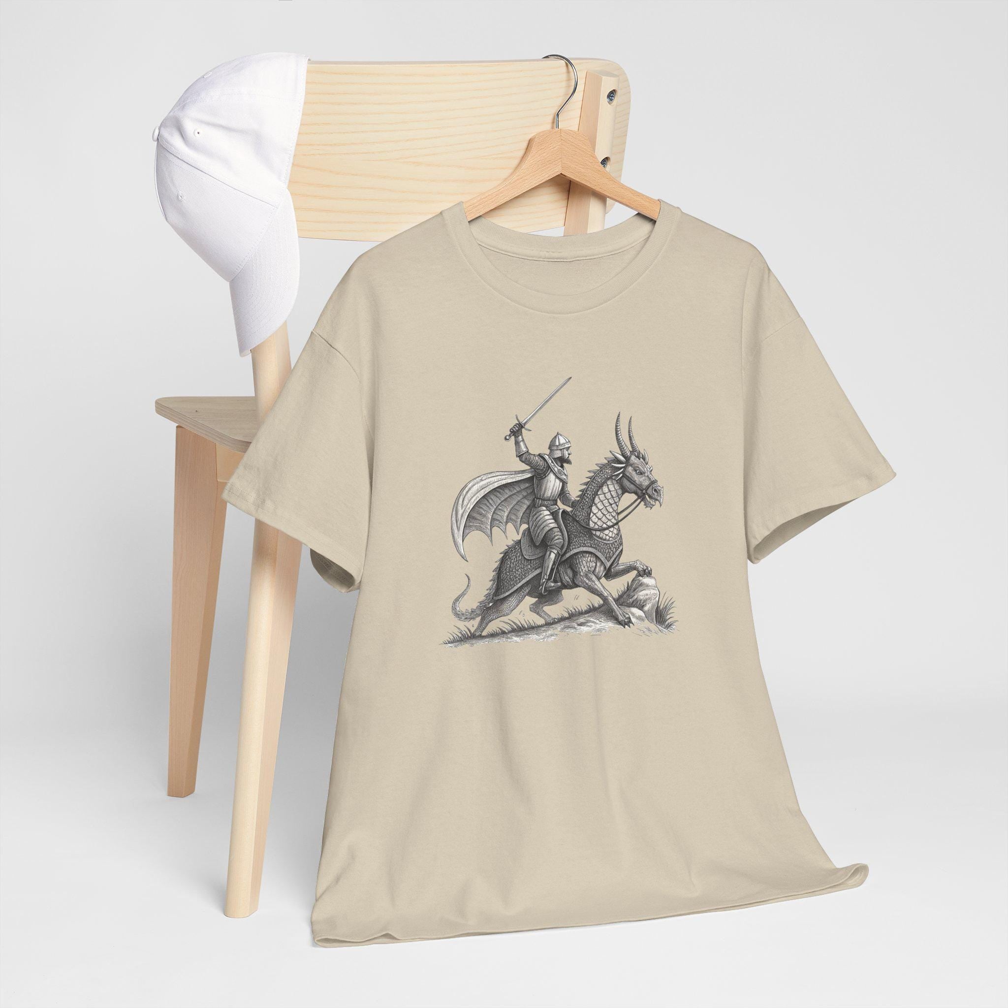 Fantasy Knight Rider Graphic Tee: Medieval Warrior Unisex T-Shirt
