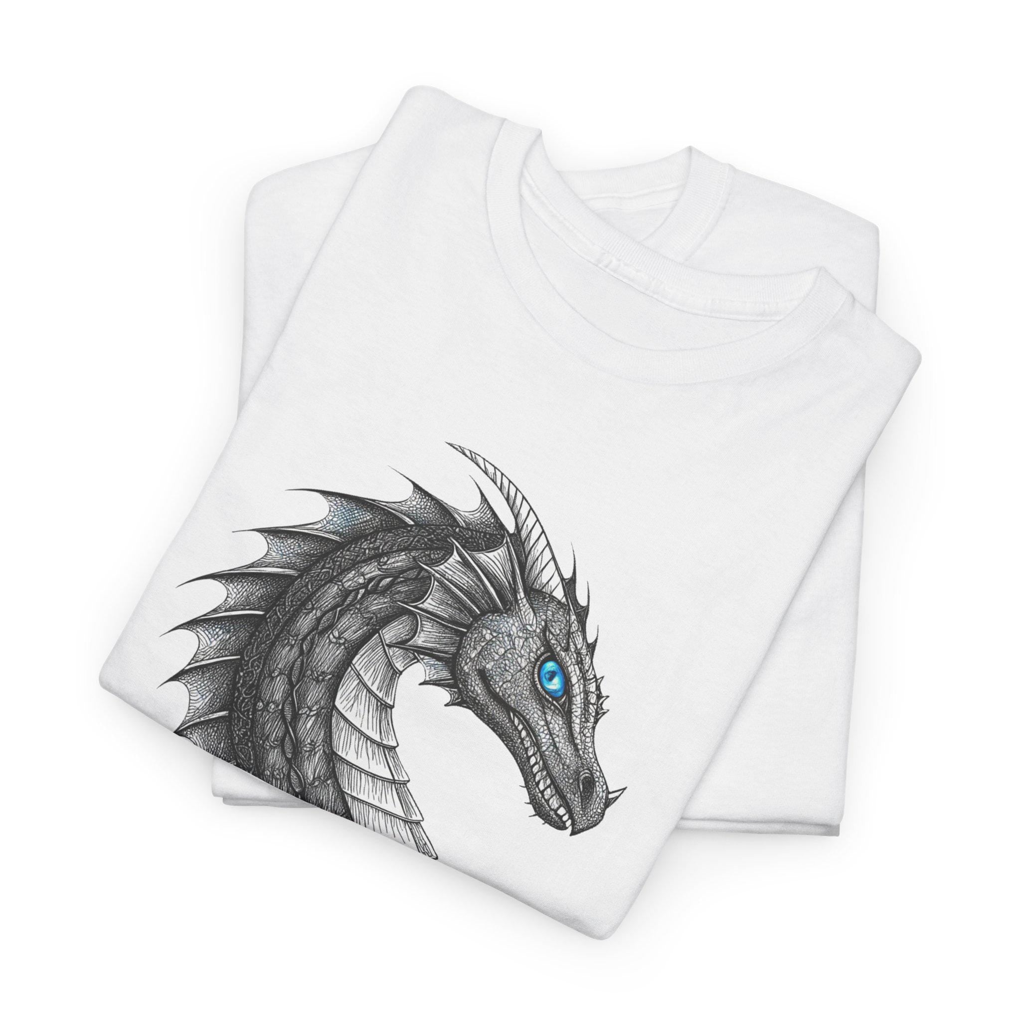 Sea Serpent Graphic Tee: Medieval Fantasy Cotton T-Shirt