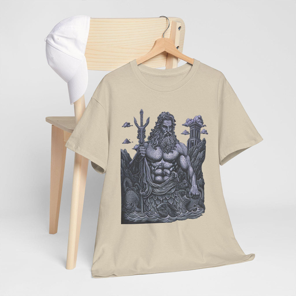 Poseidon Graphic Tee: Greek Mythology Ocean God T-Shirt