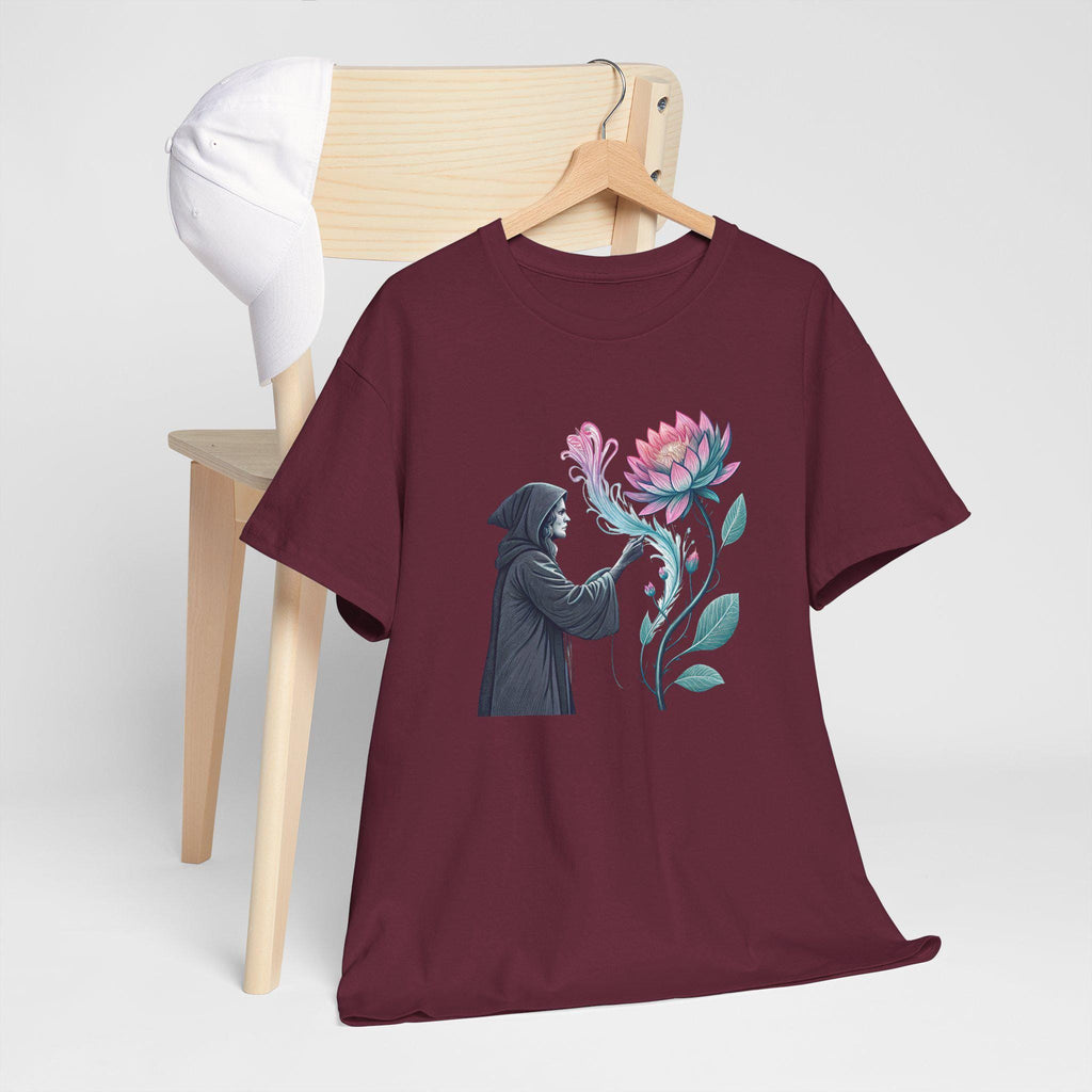 Witches Bloom Graphic Tee: Halloween Mystical Cotton T-Shirt